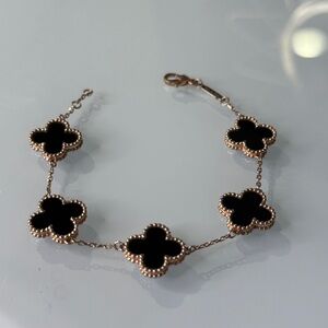 VCA inspired onyx bracelet